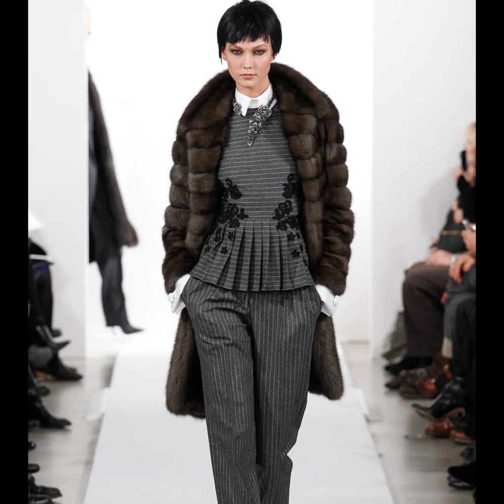 Oscar de la Renta virgin wool top.. look 1 of Fall 2014 collection